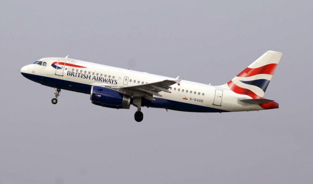 Ein Airbus A319-131 von British Airways mit der Kennung G-EUOD aufgenommen am 23.01.2010 auf dem Flughafen Zrich