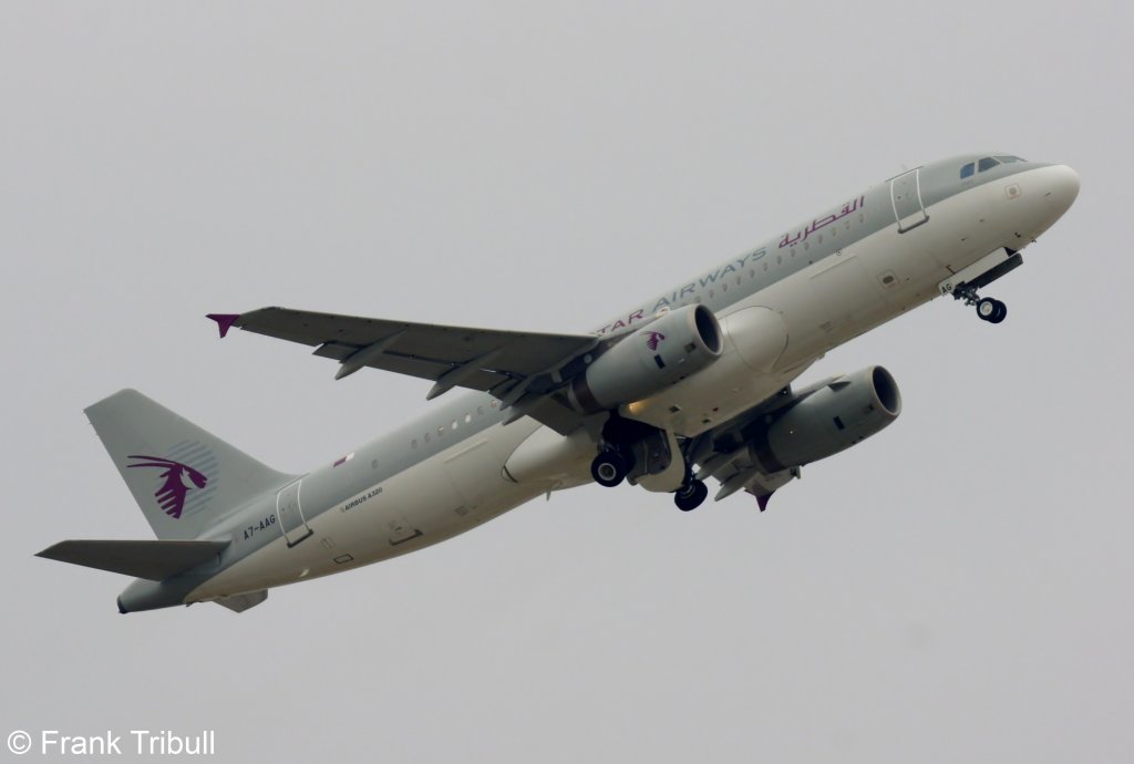 Ein Airbus A320-232 von Qatar Government mit der Kennung A7-AAG