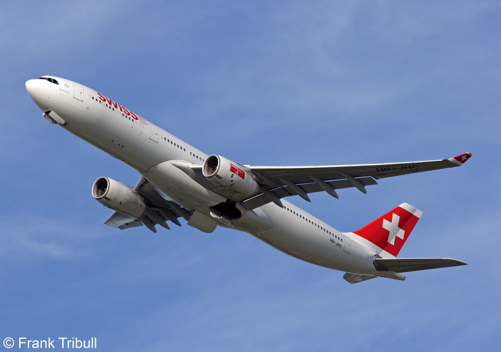 Ein Airbus A330-343X von Swiss International Airlines mit der Kennung