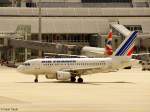 Ein Airbus A318-111 von Air France mit der Kennung F-GUGR aufgenommen am 24.06.2011 am Flughafen M�nchen 