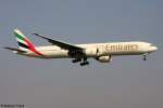 a6-eca/162998/eine-boeing-777-36ner-von-emirates-airline Eine Boeing 777-36NER von EMIRATES AIRLINE mit der Kennung A6-ECA aufgenommen am 03.10.2011 auf dem Flughafen Zrich