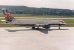 Reg.: G-BMRD Hersteller: BOEING Typ: 757-236/F Serien Nr.: 24073 Baujahr: 1988 Erstflug: 17.02.1988 aufgenommen am 02.06.1999 auf dem Flughafen Zrich