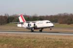 Reg.: EI-RJA Hersteller: British Aerospace Typ: Avro 146 RJ-85A Serien Nr.: E2329 Baujahr: 1998 Test Reg.: G-6-329 Erstflug: 13.06.1998 aufgenommen am 03.01.2010 auf dem Flughafen EuroAirport