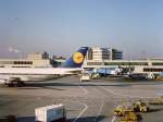 Reg.: D-ABYJ Hersteller: BOEING Typ: 747-230B/F Serien Nr.: 21220 Baujahr: 1976 Test Reg.: N1786B Erstflug: 24.09.1976 aufgenommen am 09.12.1987 auf dem Flughafen Frankfurt