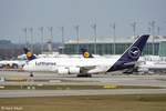 d-aimb-muenchen/651734/ein-airbus-a380-841-von-lufthansa-mit Ein Airbus A380-841 von Lufthansa mit der Kennung D-AIMB aufgenommen am 28.03.2019 am Flughafen München.