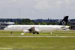 Ein Airbus A321-231 von Turkish Airlines mit der Kennung TC-JRB in der Star Alliance Lackierung aufgenommen am 29.05.2014 auf dem Flughafen Stuttgart