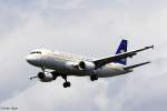 Ein Airbus A320-214 von Saudi Arabian Airlines mit der Testkennung D-AVVG (sp�ter HZ-AS35) aufgenommen am 27.07.2010 am Flughafen Hamburg-Finkenwerder