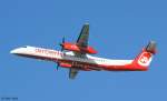 Eine De Havilland Canada DHC-8-402 Dash 8 von Air Berlin mit der Kennung D-ABQI aufgenommen am 01.11.11 auf dem Flughafen Stuttgart