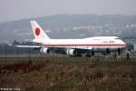 20-1101/148725/eine-boeing-747-47c-der-japan-air Eine Boeing 747-47C der Japan Air Force mit der Kennung 20-1101 aufgenommen am 29.01.2011 beim WEF auf dem Flughafen Zrich - Flugzeugdaten: 