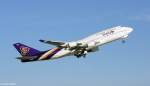 Eine Boeing 747-4D7 von Thai Airways International mit der Kennung HS-TGM aufgenommen am 27.11.2011 auf dem Flughafen Z�rich