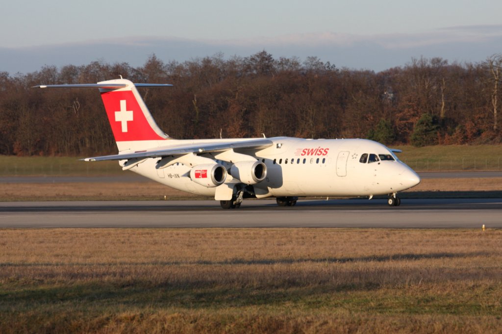 Reg.: HB-IXN Hersteller: British Aerospace Typ: Avro 146 RJ-100 Serien Nr.: E3286 Baujahr: 1996 Erstflug: 1996 aufgenommen am 03.01.2010 auf dem EuroAirport Basel-Mühlhausen-Freiburg