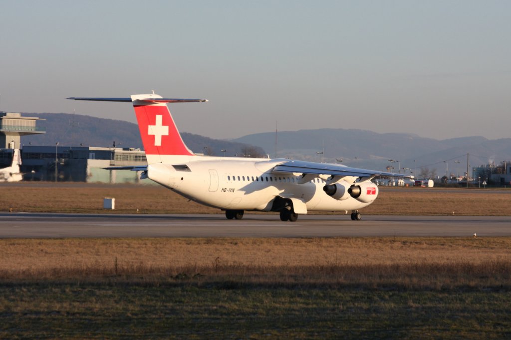 Reg.: HB-IXN Hersteller: British Aerospace Typ: Avro 146 RJ-100 Serien Nr.: E3286 Baujahr: 1996 Erstflug: 1996 aufgenommen am 03.01.2010 auf dem EuroAirport Basel-Mühlhausen-Freiburg