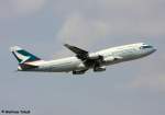 b-hox/160629/eine-boeing-747-467-von-cathay-pacific Eine Boeing 747-467 von CATHAY PACIFIC mit der Kennung B-HOX aufgenommen am 22.05.2010 auf dem Flughafen Frankfurt am Main - Flugzeugdaten: 
