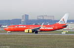 d-ahfz/684501/eine-boeing-737-8k5w-von-tuifly-mit Eine Boeing 737-8K5/W von TUIfly mit der Kennung D-AHFZ aufgenommen am 06.01.2015 auf dem Flughafen Stuttgart